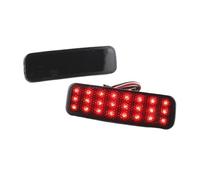 ONETREND Piloto Trasero Antiniebla Para Ford Para Transit Para Custom Para Connect Para TOURNEO 13 En Adelante 2x LED Reflector Parachoques Trasero Luz Freno(2pcs Smoke LENS)