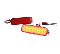 ONETREND Piloto Trasero Antiniebla Para Ford Para Transit Para Custom Para Connect Para TOURNEO 13 En Adelante 2x LED Reflector Parachoques Trasero Luz Freno(2pcs RED LENS)