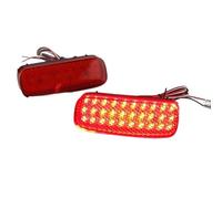 ONETREND Piloto Trasero Antiniebla Para Peugeot 107 206 607 Expert 2X Luz Reflectora De Parachoques Trasero LED Roja(2pcs RED LENS)