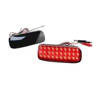 ONETREND Piloto Trasero Antiniebla Para Peugeot 107 206 607 Expert 2X Luz Reflectora De Parachoques Trasero LED Roja(2pcs Smoke LENS)