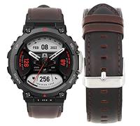 Onetuo - Pulsera compatible con Amazfit T-Rex 2, liberación rápida de piel clásica de repuesto para reloj inteligente Amazfit T-Rex 2