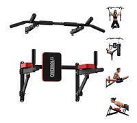ONETWOFIT Barra de tracción polivalente para montaje en pared Barra de tracción profesional Dispositivo de entrenamiento de fuerza Estación de tracción, peso máx. 200 kg (Negro-1)