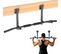 ONETWOFIT Barra dominadas techo, barra dominadas viga, barra de dominadas pared, resistente para entrenamiento en interiores y en casa, gimnasio (carga máxima 200 kg)(negro-1)