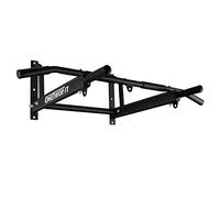 ONETWOFIT Barra para Dominadas, Barra de Pared con diseño de 6 Agujeros más Estable para Uso en Interiores y Exteriores, Peso máximo: 200 kg