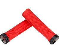 OneUp Components Puños de manillar de bloqueo rojo 136 mm