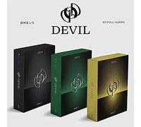 ONEUS - ONEUS [DEVIL] 1st Full Album [ BLACK / GREEN / YELLOW ] RANDOM Ver. CD+Photo Book+Lyrics Book+3 Card K POP SEALED+TRACKING CODE