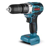 ONEVAN Atornillador inalámbrico sin escobillas compatible con Makita 18 V, 25 + 3, taladro de percusión, 20 V 45 NM, destornillador eléctrico, taladro inalámbrico y destornillador para casa DIY (sin