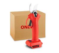 ONEVAN tijeras de podar bateria, 30 mm tijeras podar electricas con 2 baterías de 1500 mAh, sin escobillas, podadora electrica inalámbricas, tesoura de podar para podar árboles y frutales
