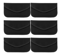 ONEVER Funda de bloqueo de señal [6 unidades], blindaje GPS y RFID, funda Faraday para teléfono móvil, llave de coche, llavero, protección de datos y personalidad