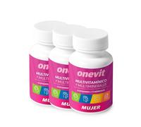 Onevit Multivitamínico Mujer - 135 cápsulas (3x45) - 13 vitaminas+11 minerales. Una cápsula al día