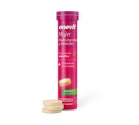Onevit Multivitamínico Mujer efervescentes - 13 vitaminas y 10 minerales - Sin azúcares añadidos - 20 comprimidos divisibles sabor naranja