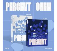 Onew - Percent - Photobook Version - Random Cover - incl. Photobook, Photocard, Standing Postcard, Eight Codes Card, Folded Poster, 4-Cut Photo, Sticker Pack + Hidden Sticker