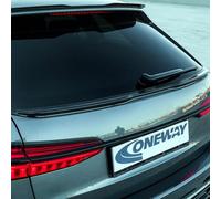 Oneway Alerón de Maletero Compatible con Audi A6 S-Line/S6 C8 Avant 2018- - Negro Brillante