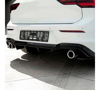 Oneway Difusor Trasero Compatible con Volkswagen Golf VIII HB GTI 2020- - Negro Brillante