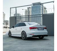 Oneway Difusores Laterales Traseros compatibles con Audi S3 8V Sedan 2013-2016 - Negro Brillante