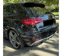Oneway Difusores Laterales Traseros compatibles con Audi S3 Sportback 8V Facelift 2016-2020 - Negro Brillante
