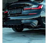 Oneway Difusores laterales traseros compatibles con BMW Serie 3 G20/G21 M-Pack 2018-2022 - Negro brillante
