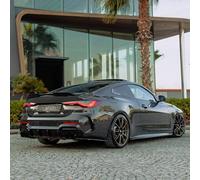 Oneway Difusores Laterales Traseros compatibles con BMW Serie 4 G22/G23 Coupe/Convertible M-Pack/M440i 2020-2024 y Facelift 2024- - Negro Brillante