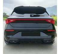 Oneway Difusores Laterales Traseros compatibles con Cupra Leon HB 2020- - Versión 2 - Negro Brillante