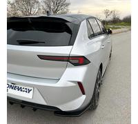 Oneway Difusores Laterales Traseros compatibles con Opel Astra L HB 2021- - Negro Brillante
