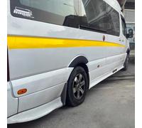 Oneway Juego de embellecedores de Arco de Rueda compatibles con Mercedes Sprinter W906 Facelift 2014-2018 - Versión 2 - Negro Mate