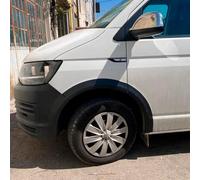 Oneway Juego de embellecedores de arco de rueda compatibles con Volkswagen Transporter T6 2015-2019 (base de rueda corta/puerta corredera derecha) - Negro mate