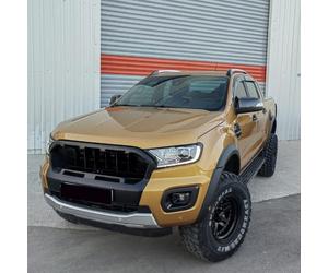 Oneway - Juego de extensores de guardabarros compatibles con Ford Ranger T6/T7 2012-2019 (con cinta adhesiva), color negro mate