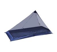 Onewind Interior de tienda de campaña con 1 punto de tracción, malla transpirable ultraligera que no se transparenta, con cremallera de doble cara para acampar y senderismo, color negro