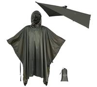 onewind Poncho de lluvia con capucha, poncho de ciclismo de silnylon, versátil, para refugio, camping, impermeable, transpirable, ligero y plegable, protección contra la lluvia, 98 x 56 pulgadas