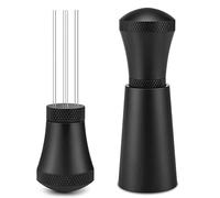 Onezebra Agitador de café Espresso,WDT Distribution Tool,Aguja Espresso Blender,Coffee Distributor Tamper con Soporte,5agujas herramientas de distribución de espresso de0,4mm,manipulador de agitación