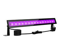 Onforu 27 W UV Luz LED, Lámpara de Luz Negra IP66 Impermeable Barra Ultravioleta con Interruptor, Cable de Alimentación de 1.5 M Iluminación Escenario para Bar Discoteca Disco Halloween Navidad Fiesta