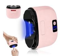 ONGNIUU Cortaúñas Eléctrico,3 Velocidades Cortauñas Eléctrica Ajustable Automático con Luz LED y Almacenamiento de Restos de Uñas, Cortaúñas Inteligente Carga USB para Bebés, Adultos y Ancianos-Rosa