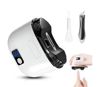 ONGNIUU Cortaúñas Eléctrico,3 Velocidades Cortauñas Eléctrica Ajustable Automático con Luz LED y Almacenamiento de Restos de Uñas, Cortauñas Oblicuo, Cortaúñas Inteligente Carga USB para bebés, adulto