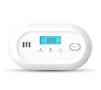 ONGNIUU Detector de Monóxido de Carbono con Pantalla LCD Digital, Alarma 85 dB y Sensor Electroquímico, Indicador LED 3 Colores, Portátil, para Pared o Mesa, Ideal para Casa, Cocina, Viajes