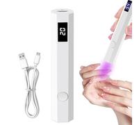 ONGNIUU Lámpara UV LED Mano Uñas 3W - Secador de Uñas Portátil Recargable con 2 Temporizadores 20s/60s, Luz para Uñas de Gel Semipermanentes, Ideal para Manicura DIY en Casa o Salón