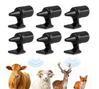 ONGNIUU Pack de 6 Ahuyentador de Animales para Coche y Moto, Advertencia Ultrasónica de Ciervos Alimentada por Aire, Evitar Colisiones de Animales, Dispositivo Ultrasónico Anti Jabalíes