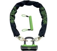 Onguard Mastiff E-Bike 110 Cm - Candado Cadena Negro/Verde - Seguridad Garantizada