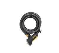 ONGUARD On-Guard Doberman Bobina de Clave Bloqueo de Cable, Unisex, 8027, Negro, 15 Millimeters x 6 Feet
