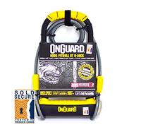 OnGuard Pitbull DT 8005 - Cilindro para Bicicleta (Incluye Cable Dorado Seguro)