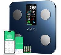 Onherm Bascula de Baño Digital, Digital Bascula Grasa Corporal y Muscular con Pantalla Grande, Con 19 Mediciónes, Balanza Peso Corporal Masa Muscular IMC, Bascula Inteligente con APP, 180kg/400lb