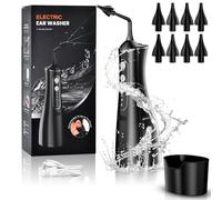 Onherm Limpiador de Oidos Eléctrico, Kit de Extracción de Cera Oído, 4 Modos Herramientas de Limpieza de Orejas Eficiente con 4 Cabezales y Cuenca para Adultos Niños