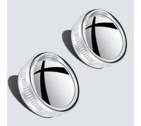 onhyuxng 2 Espejos de Punto Ciego for Coche for Equinox 2010-2025 SUV de 5 plazas con Ventosa de vacío HD de Vidrio Repelente al Agua Espejos de Seguridad automotrices Negros(White)