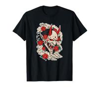 Oni Demonio Flores Japón Tatu Camiseta