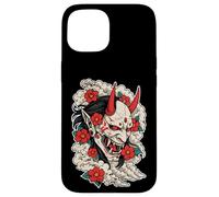 Oni Demonio Flores Japón Tatu Carcasa para iPhone 15