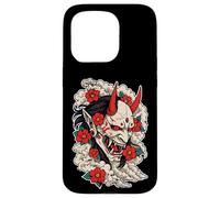 Oni Demonio Flores Japón Tatu Carcasa para iPhone 15 Pro