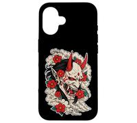 Oni Demonio Flores Japón Tatu Carcasa para iPhone 16