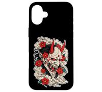 Oni Demonio Flores Japón Tatu Carcasa para iPhone 16 Plus