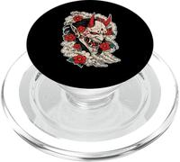 Oni Demonio Flores Japón Tatu PopSockets PopGrip para MagSafe