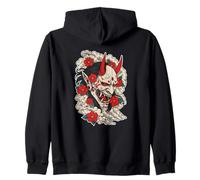 Oni Demonio Flores Japón Tatu Sudadera con Capucha