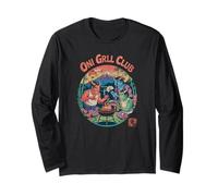 Oni Grill Club Japanese Demon BBQ Party Japanese Kanji Souvenir Manga Larga